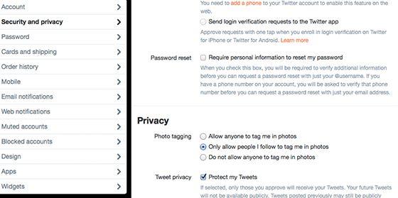 Twitter-Privacy
