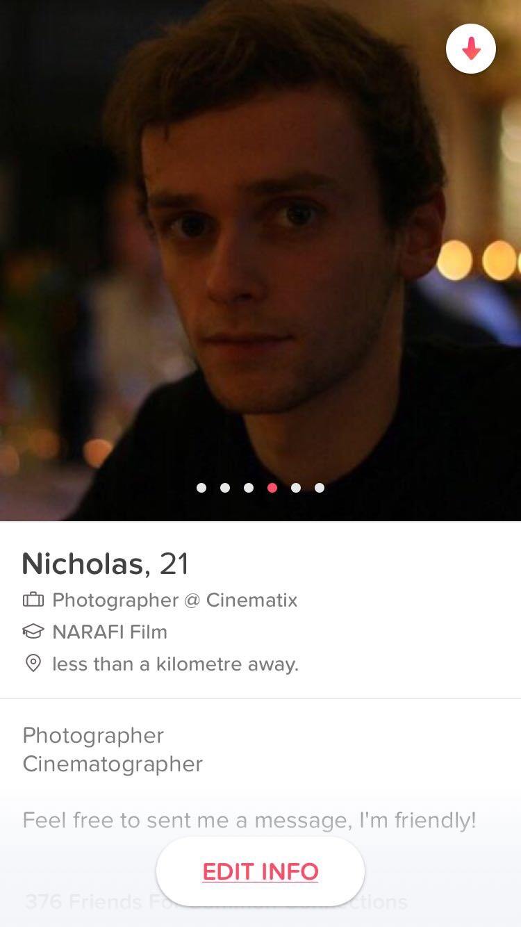 Nicholas on Tinder | Marketing lessons from Tinder profiles