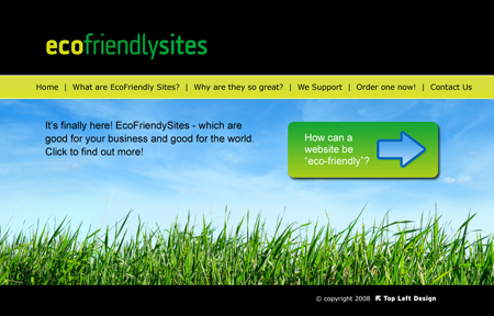 EcoFriendlySites - launched at last!
