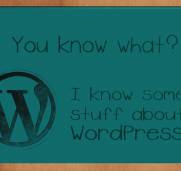 I know some stuff about WordPress