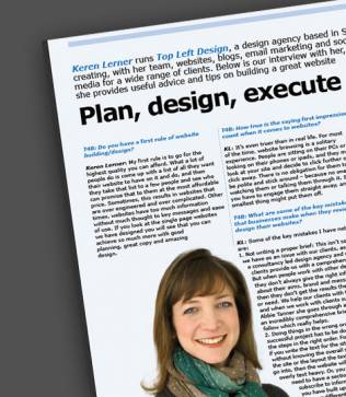 Keren’s interview with T4B Magazine – specifically for UK Financial Advisers – but good advice for every one.