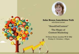 Soho House Lunchtime Talk - Content Marketing