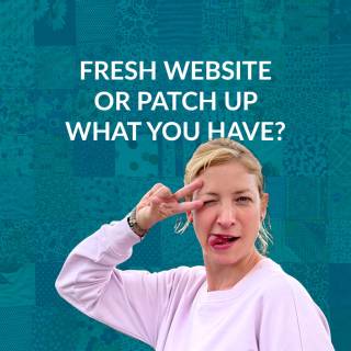 Is it right or wrong to patch up your website?