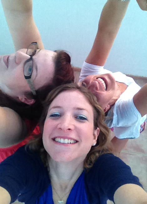 Ibiza - the 3 of us - Tamsin Fox-Davies, Alicia Cowan, and Keren Lerner