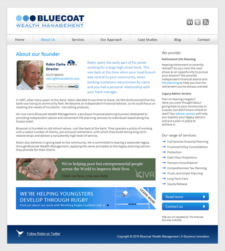 Designed banners to highlight things that Bluecoat helps with