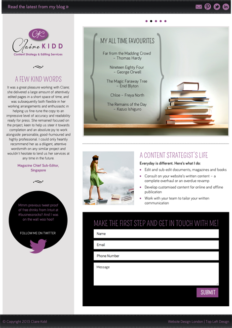 Claire Kidd Content Strategy & Editing Services
