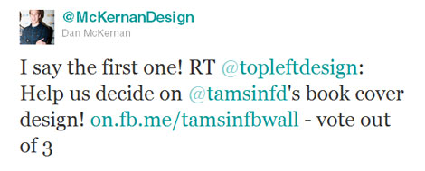 Tweet comment - Tamsin's book